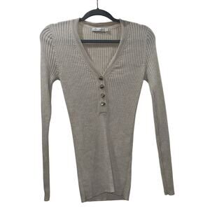 Peter Millar 100% Merino Wool Women’s Ribbed Button Up Sweater Size Small